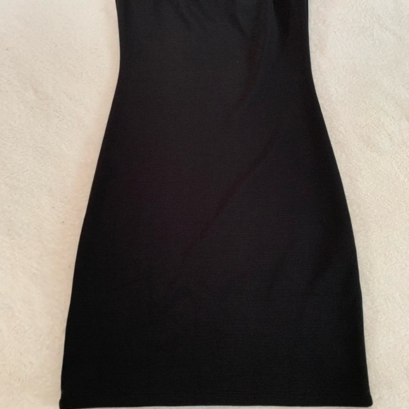 Divided H&M Black Ribbed Keyhole Long Sleeve Bodycon Dress Size 2 - Picture 15 of 16